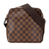 ルイ ヴィトン ダミエ オラフPM 斜め掛け ショルダーバッグ N41442 ブラウン PVC レザー レディース LOUIS VUITTON 【中古】