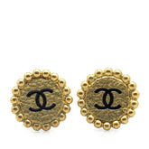 シャネル ヴィンテージ ココマーク ラウンド イヤリング ゴールド メッキ レディース CHANEL 【中古】