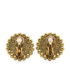 シャネル ヴィンテージ ココマーク ラウンド イヤリング ゴールド メッキ レディース CHANEL 【中古】