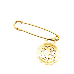 エルメス 馬 ホース モチーフ ピンブローチ ゴールド メッキ レディース HERMES 【中古】