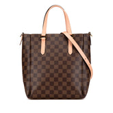 ルイ ヴィトン ダミエ ベルモントBB トートバッグ ショルダーバッグ 2WAY N60297 ブラウン ピンク PVC レザー レディース LOUIS VUITTON 中古