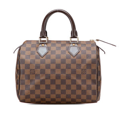 ルイ ヴィトン ダミエ スピーディ25 ハンドバッグ N41532 ブラウン PVC レザー レディース LOUIS VUITTON 【中古】