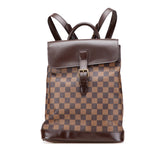 ルイ ヴィトン ダミエ ソーホー リュック バックパック N51132 ブラウン PVC レザー レディース LOUIS VUITTON 【中古】