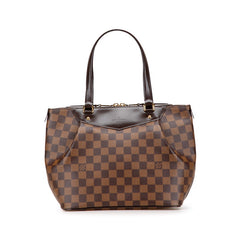 ルイ ヴィトン ダミエ ウェストミンスターPM ハンドバッグ N41102 ブラウン PVC レザー レディース LOUIS VUITTON 【中古】