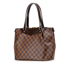 ルイ ヴィトン ダミエ ウェストミンスターPM ハンドバッグ N41102 ブラウン PVC レザー レディース LOUIS VUITTON 【中古】