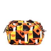 プラダ リボン 総柄 斜め掛け チェーン ショルダーバッグ ポーチ BT0767 マルチカラー ナイロン レディース PRADA 【中古】