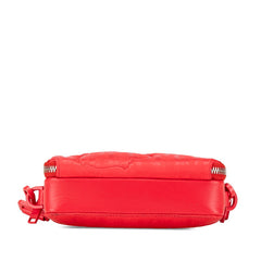 ディオール トロッター ERLコラボ ミラージュ キルティング ラビット うさぎ 斜め掛け ショルダーバッグ ポーチ レッド ナイロン レザー レディース Dior 【中古】