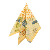 エルメス カレ45 プチカレ Les Ailes Pleines de Joie 歓喜の羽ばたき スカーフ ゴールド ブラウン マルチカラー シルク レディース HERMES 【中古】