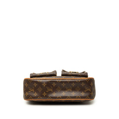 ルイ ヴィトン モノグラム ハドソンGM ショルダーバッグ M40045 ブラウン PVC レザー レディース LOUIS VUITTON 【中古】