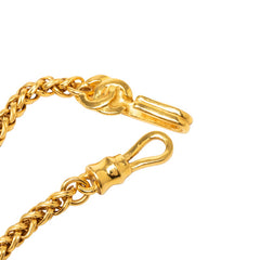 シャネル ヴィンテージ ココマーク ローグ チェーン ネックレス ゴールド メッキ レディース CHANEL 【中古】
