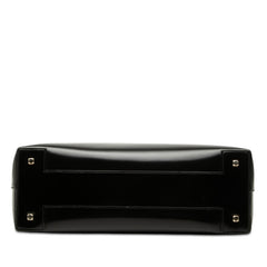 サルヴァトーレフェラガモ ハンドバッグ ブラック レザー レディース Salvatore Ferragamo 【中古】