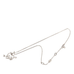 ディオール I LOVE DIOR ハートアロー チェーン ペンダント ネックレス シルバー メタル レディース Dior 【中古】