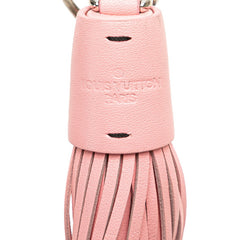 ルイ ヴィトン タッセル バッグチャーム キーホルダー MP1770 ピンク シルバー レザー メタル レディース LOUIS VUITTON 【中古】