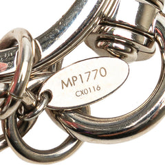 ルイ ヴィトン タッセル バッグチャーム キーホルダー MP1770 ピンク シルバー レザー メタル レディース LOUIS VUITTON 【中古】