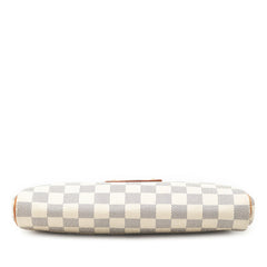 ルイ ヴィトン ダミエ アズール エヴァ ハンドバッグ ショルダーバッグ 2WAY N55214 ホワイト PVC レザー レディース LOUIS VUITTON 【中古】
