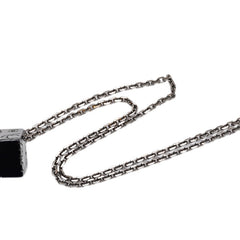シャネル ココマーク カメリア キューブ ネックレス ブラック プラスチック メタル レディース CHANEL 中古