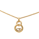 ディオール ヴィンテージ CDロゴ ネックレス ゴールド メッキ レディース Dior 【中古】