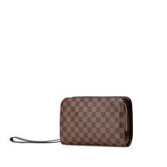ルイ ヴィトン ダミエ サンルイ セカンドバッグ クラッチバッグ N51993 ブラウン PVC レザー メンズ LOUIS VUITTON 【中古】