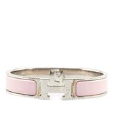 エルメス クリックH PM バングル シルバー ピンク メタル レディース HERMES 【中古】