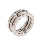 ブルガリ ビーゼロワン 2バンド リング 指輪 #48 K18WG ホワイトゴールド レディース BVLGARI 【中古】
