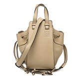 ロエベ アナグラム ハンモック ミニ ハンドバッグ ショルダーバッグ 2WAY ベージュ レザー レディース LOEWE 【中古】