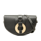 クロエ ダリル サドルバック ショルダーバッグ ブラック レザー レディース Chloe 中古
