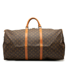 ルイ ヴィトン モノグラム キーポル60 ボストンバッグ トラベルバッグ M41422 ブラウン PVC レザー レディース LOUIS VUITTON 【中古】