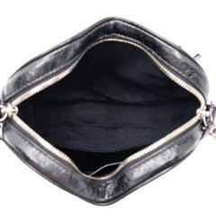 バレンシアガ ル カゴール ハート ミニ チェーン ショルダーバッグ 722781 ブラック レザー メタル レディース BALENCIAGA 中古