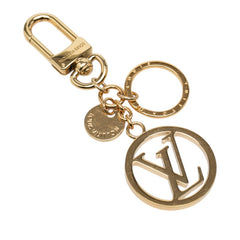 ルイ ヴィトン LVサークル キーホルダー バッグチャーム M68000 ゴールド メッキ レディース LOUIS VUITTON 【中古】