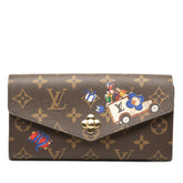 ルイ ヴィトン モノグラム ヴィヴィエンヌ ポルトフォイユ サラ 長財布 M15336 ブラウン PVC レディース LOUIS VUITTON 【中古】