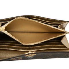 ルイ ヴィトン モノグラム ヴィヴィエンヌ ポルトフォイユ サラ 長財布 M15336 ブラウン PVC レディース LOUIS VUITTON 【中古】