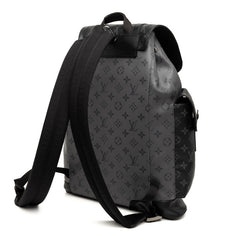 ルイ ヴィトン モノグラム エクリプス クリストファーMM リュック バックパック M45419 ブラック グレー PVC レザー メンズ LOUIS VUITTON 【中古】