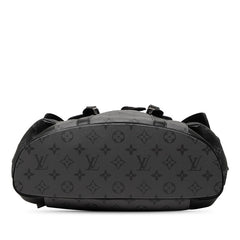ルイ ヴィトン モノグラム エクリプス クリストファーMM リュック バックパック M45419 ブラック グレー PVC レザー メンズ LOUIS VUITTON 【中古】