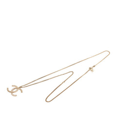 シャネル ココマーク ネックレス ゴールド メッキ ラインストーン レディース CHANEL 【中古】