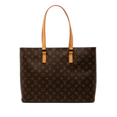 ルイ ヴィトン モノグラム ルコ トートバッグ ショルダーバッグ M51155 ブラウン PVC レザー レディース LOUIS VUITTON 【中古】