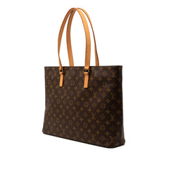ルイ ヴィトン モノグラム ルコ トートバッグ ショルダーバッグ M51155 ブラウン PVC レザー レディース LOUIS VUITTON 【中古】