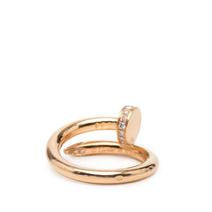 カルティエ ジュストアンクル リング 指輪 #49 K18PG ピンクゴールド ダイヤモンド レディース CARTIER 【中古】