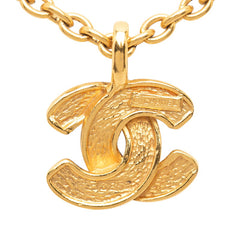 シャネル ココマーク マトラッセ ネックレス ゴールド メッキ レディース CHANEL 【中古】