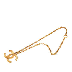シャネル ココマーク チェーン ペンダントネックレス 93P ゴールド メッキ レディース CHANEL 中古
