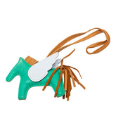 エルメス ロデオ ペガサスPM バッグチャーム キーホルダー ミント セサミ ブルーブリュム アニョーミロ レディース HERMES 【中古】
