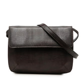サルヴァトーレフェラガモ 斜め掛け ショルダーバッグ DK-216192 ダークブラウン ゴールド レザー レディース Salvatore Ferragamo 【中古】