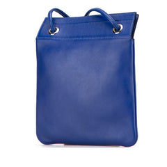 エルメス アリーヌ ミニ 斜め掛け ショルダーバッグ ブルー スイフト レディース HERMES 【中古】