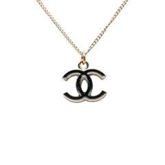 シャネル ココマーク ネックレス 06V ゴールド ブラック メッキ レディース CHANEL 【中古】