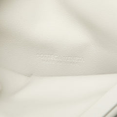 ボッテガヴェネタ トライアングル クラッチバッグ セカンドバッグ ホワイト レザー レディース BOTTEGAVENETA 中古