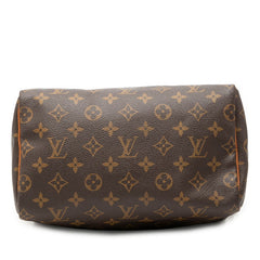 ルイ ヴィトン モノグラム スピーディ25 ミニボストンバッグ ハンドバッグ M41528 ブラウン PVC レザー レディース LOUIS VUITTON 【中古】