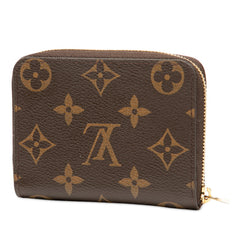ルイ ヴィトン モノグラム ジッピー コインパース コインケース 小銭入れ M60067 ブラウン PVC レザー レディース LOUIS VUITTON 【中古】