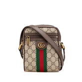 グッチ GGスプリーム オフィディア ショルダーバッグ 598127 ベージュ ブラウン PVC レザー レディース GUCCI 【中古】