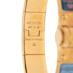 エルメス シャルニエールPM バングル ゴールド マルチカラー メッキ レディース HERMES 【中古】