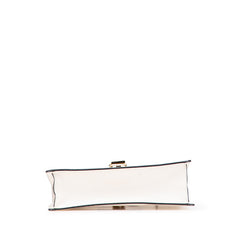 グッチ シルヴィ エンブロイダリー ハンドバッグ ショルダーバッグ 2WAY 421882 ホワイト レザー レディース GUCCI 【中古】
