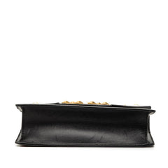 サンローラン ベティ スタッズ 斜め掛け チェーン ショルダーバッグ ブラック レザー レディース SAINT LAURENT 【中古】